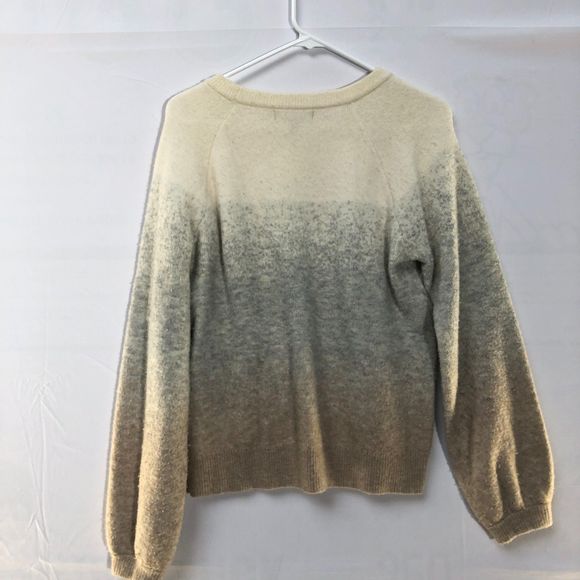 Banana Republic Wool Blend Air Ombre Crew Neck Sweater in “Ivory White Latte” S - Picture 3 of 8